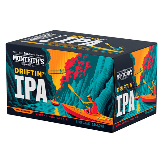 Monteith's Driftn IPA Cans 6x330ml